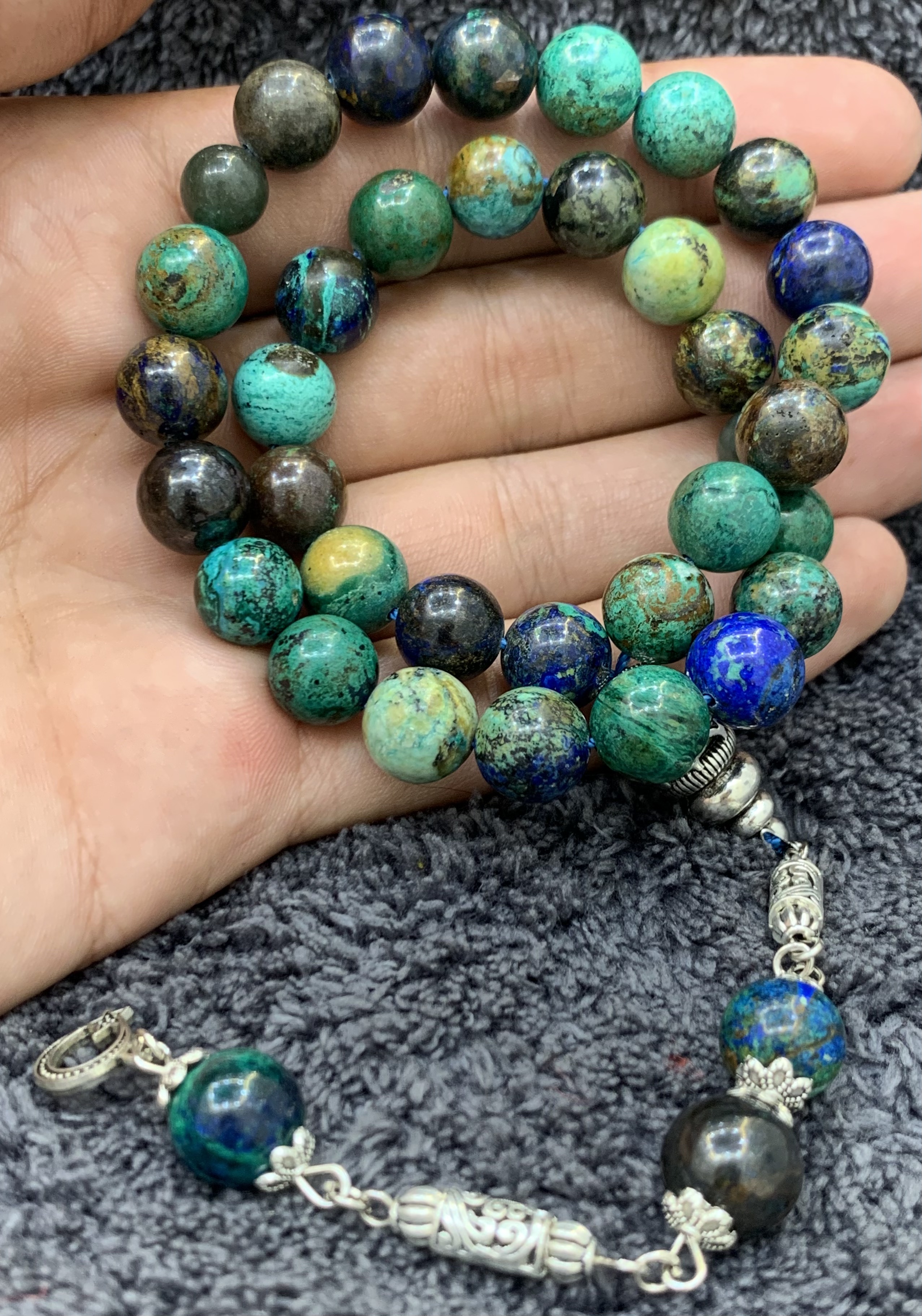 Chrysocolla Azurite Tasbeeh